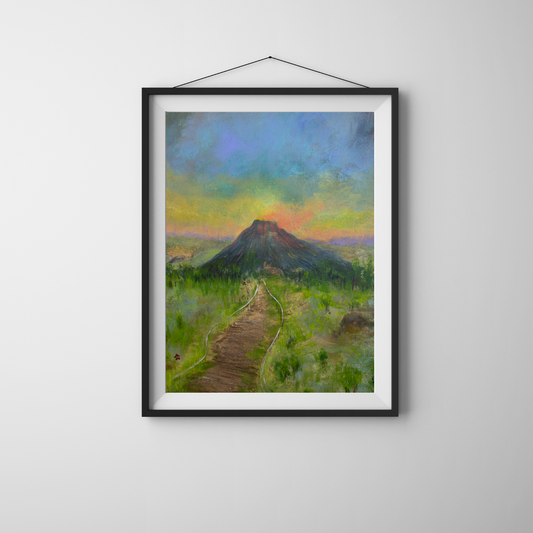 El Volcán Chaparrastique - Print